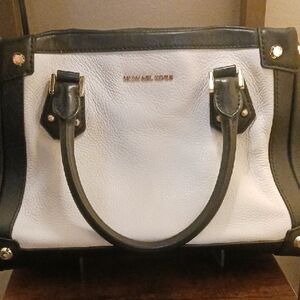 Michael Kors Black and White Women's Bag